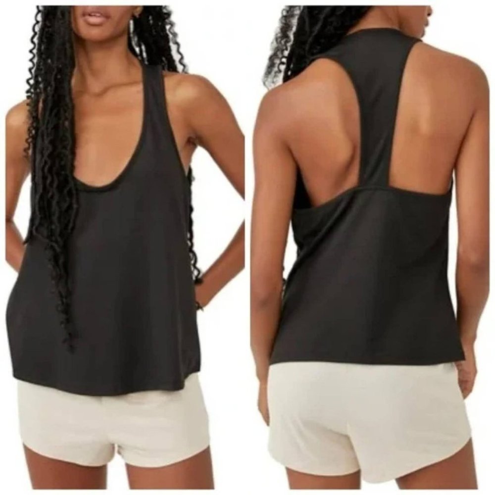 Free People Every Day Tank in Black Size S